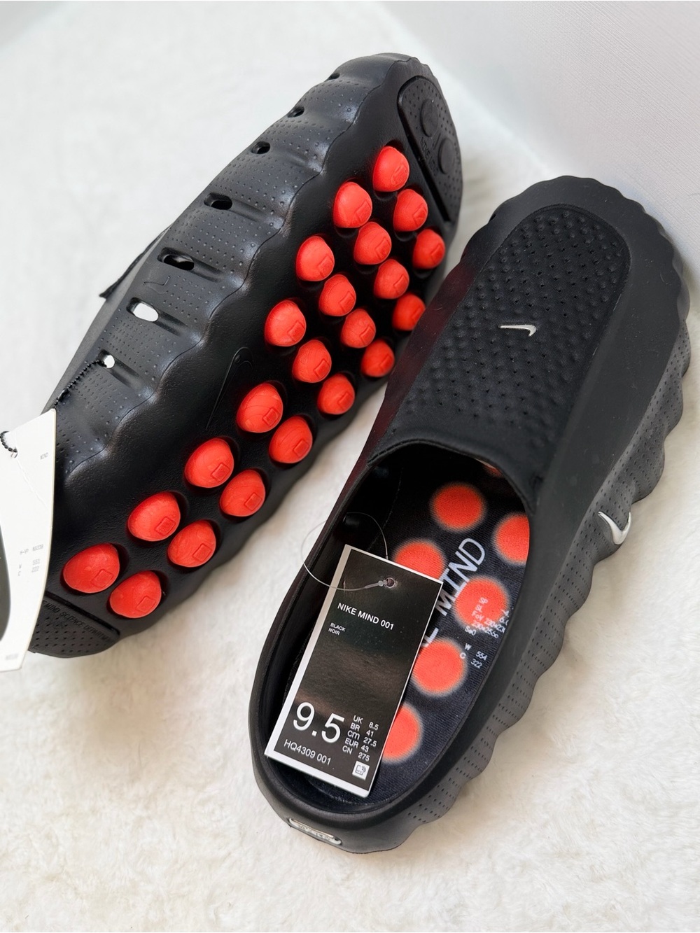Nike Men's Slip-On Sneakers — Black & Red